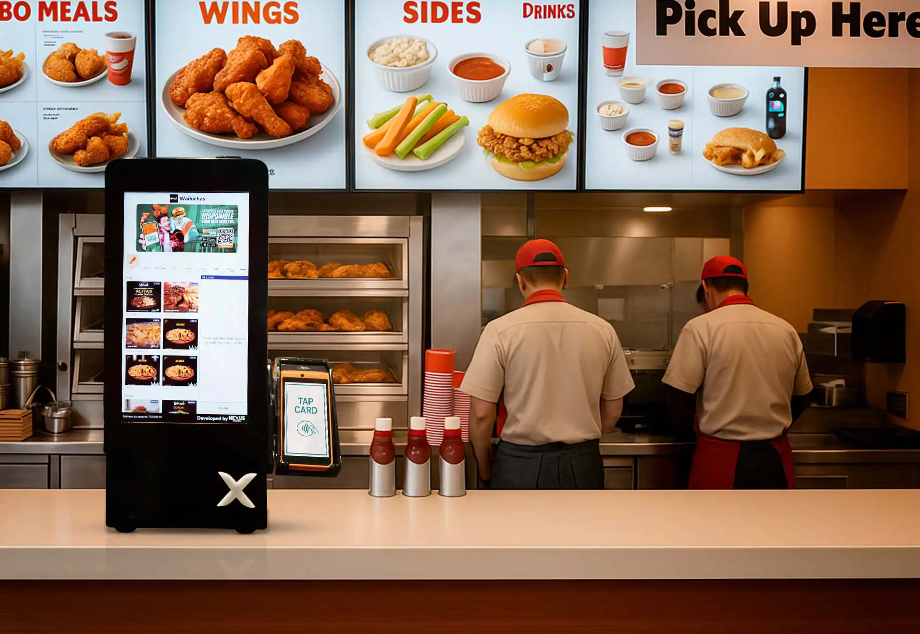 Frictionless checkout with kiosk